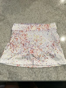 Prince Girls Tennis Skort Splatter White With Purple Shorts Size Size XS Or 6 - Picture 1 of 3