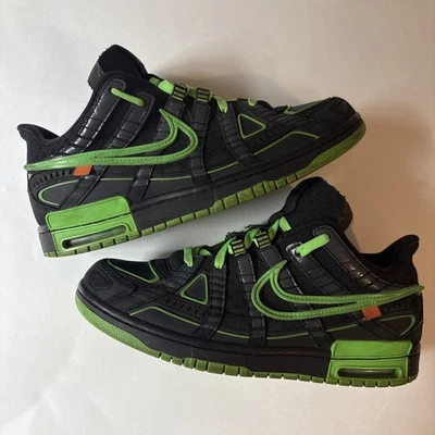 Off-White x Nike Air Rubber Dunk ‘Green Strike’ Men’s 9 Sneakers CU6015-001 - Image 1 of 4
