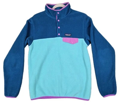 Женский легкий флисовый пуловер Patagonia M Synchilla Snap-T ретро пастель - Изображение 1 из 4