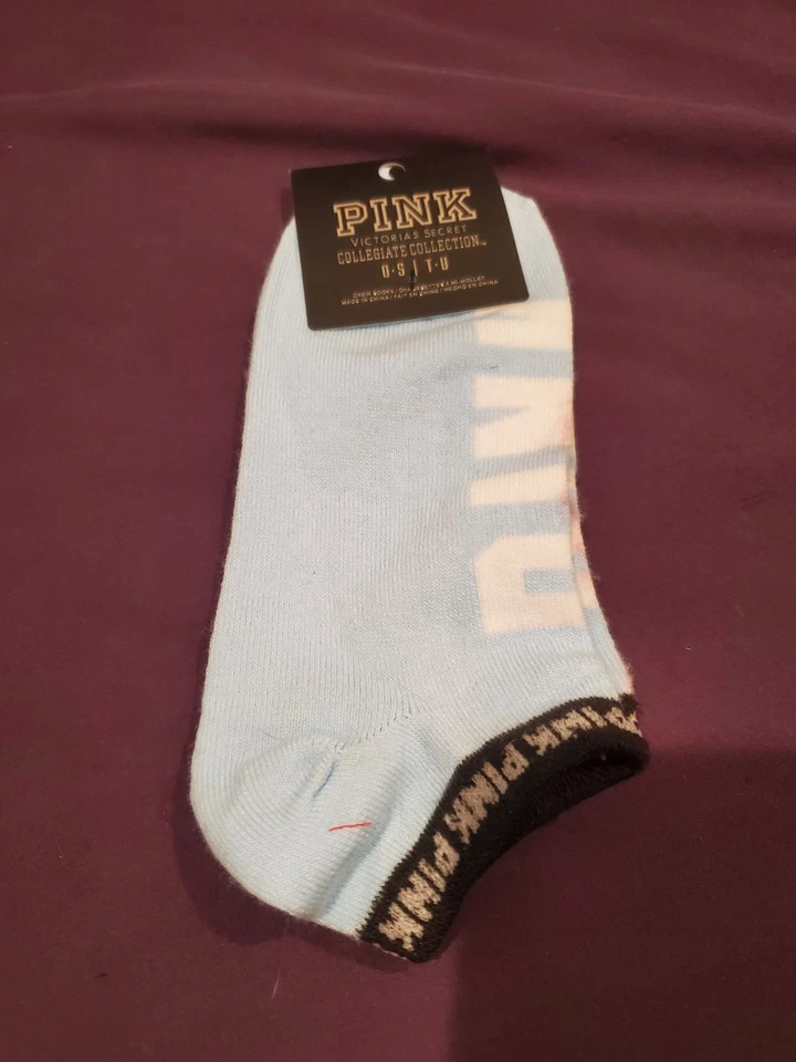 Calcetines de tobillo rosa Victoria's Secret talla única, azul pálido Foto 1 de 1
