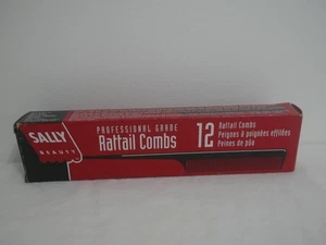 Sally Beauty Professional Grade Rattail Combs (12 combs New in Box) (2B1) - Picture 1 of 3