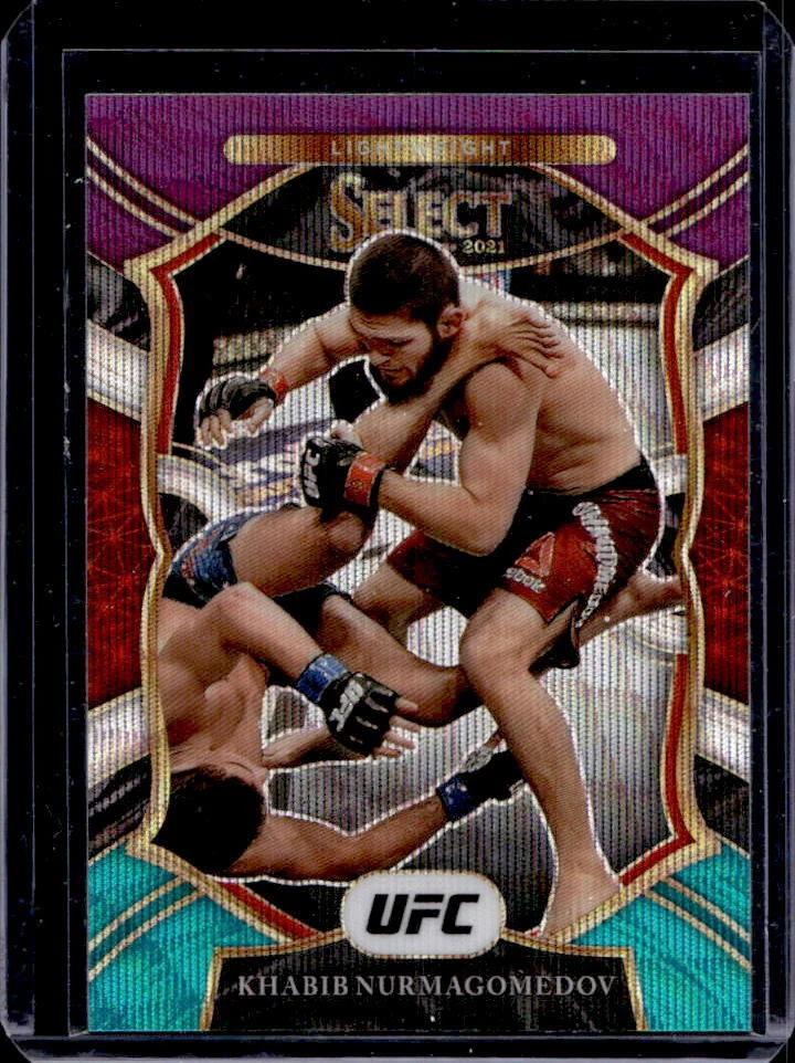 2021 Panini Select UFC Khabib Nurmagomedov Concourse Tri Color Prizm #47