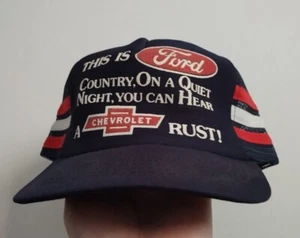 This Is Ford Country Trucker Mesh 3 Stripes Snapback Hat Cap Vintage - Bild 1 von 3
