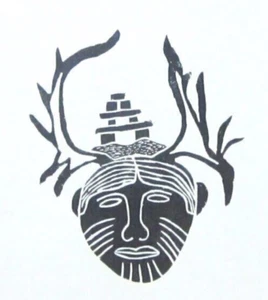 Inuit STONE CUT PRINT CARRIBOO SPIRITS signiert KOOTOO MUNNO # 36/50 18x24 1981 - Bild 1 von 4