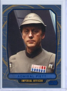 2012 Topps STAR WARS Galactic Files 1 ADMIRAL PIETT Blue Foil Parallel #092/350 - Picture 1 of 2