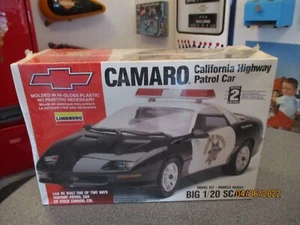 LINDBERG Z28 CAMARO CALIFONIA HIGHWAY PATROL #72513 MODEL KIT SEALED 1/20 SCALE  - Picture 1 of 4