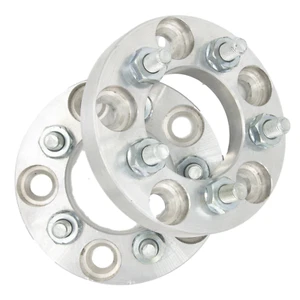 5x120 to 5x100 Wheel Adapters 19mm / 3/4" Thick 12x1.5 Lug Stud Spacers x 2 - Picture 1 of 5
