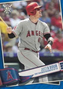 JUSTIN BOUR 2019 TOPPS BIG LEAGUE BLUE PARALLEL #39 ANAHEIM ANGELS - Picture 1 of 1
