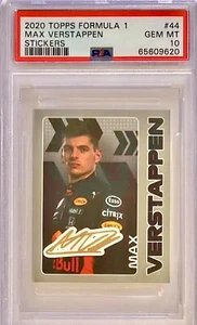 POP 27 PSA 10 RC Max Verstappen 2020 Topps F1 Stickers Formula One Rookie Retro - Picture 1 of 3