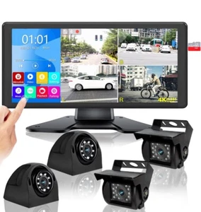 RV Backup Camera System with 10.36’’ 4K Monitor for RV Truck Bus Trailer with 4 - Picture 1 of 7