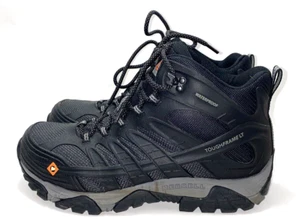 Merrell Men's Moab Velocity Mid Waterproof Carbon Fiber Tactical Boot 11M Black - Picture 1 of 11