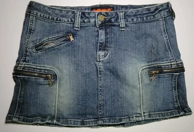 Dollhouse Womens Blue Denim Short Cargo Skirt with Pockets Size 32 Waist - Image 1 of 4