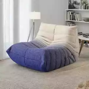 Gradient Sofa Beanbag Chair Recamier Nap Couch Caterpillar Lazy Sofa Cloud Couch - Picture 1 of 10