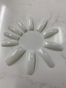 550 artificial natural extension  acrylic nail art tips natural  UK - Picture 1 of 9