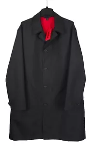 Hugo Boss Men's Relaxed-Fit Water Repellant Trench Coat Raincoat Black XL NWT - Picture 1 of 8