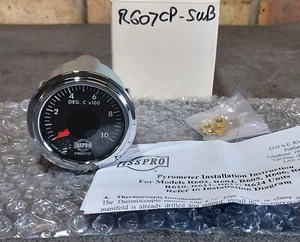 ISSPRO Electric Pyrometer Gauge Chrome 2 in. 1000F - R607CP - Picture 1 of 3