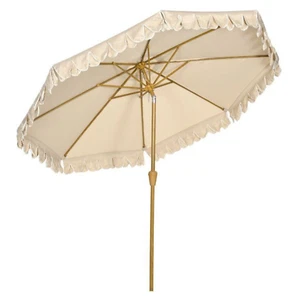 Parasol Inclinable 265cm Beige - Polyester 180g/m² - Photo 1/10