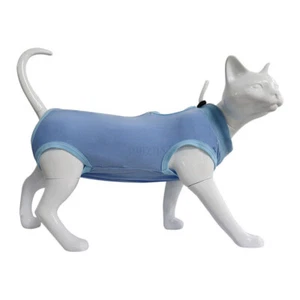 NEW Pet Cat Recovery Suit Coat Kitten After Surgery Wound Protection Vest Cloth - Picture 1 of 14