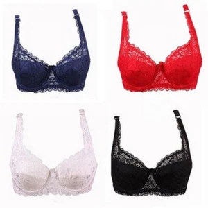 Women Ladies Lace Push Up Padded Brassiere Bra Underwear Fashion Lingerie New - Picture 1 of 36