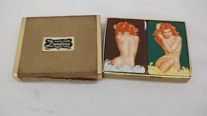 Vintage Risqué Pinup Playing Cards Decks Duratone 2 Decks TF - Picture 1 of 22