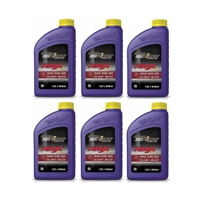Royal Purple HMX SAE 5W-30 High Mileage Engine Motor Oil 1 Qt Bottles Set of 6 Foto 1 de 4