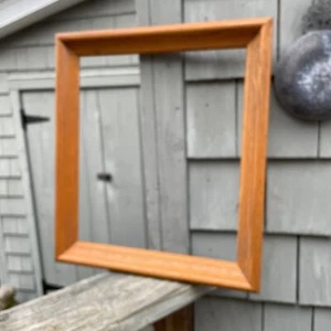 Vintage 15" x 13" Blonde Natural Oak Wood Frame for Painting Canvas Panel - Picture 1 of 4