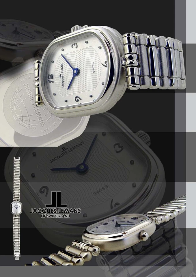 Orologio Da Donna Jacques Lemans Swiss Made 1-843 Ovale Schmuckuhr - Immagine 1 di 1