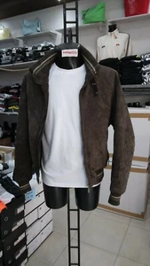 GIUBBOTTO ON SPIRIT Uomo Man Pelle Marrone VINTAGE tg 48 MON1602LZ - Picture 1 of 7