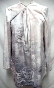 Soft Surroundings Corrina Velour Half Zip tunic top blouse Size Sz Large Lg L - Picture 1 of 16