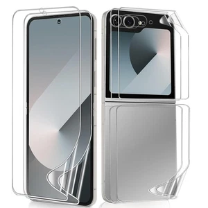2 Sets Front/Back Screen Protector TPU Hydrogel For Samsung Galaxy Z Flip7/6/5/4 - Picture 1 of 12