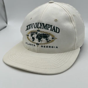 XXVI 1996 Gorra Olimpiada Juegos Olímpicos Atlanta Georgia Gorra Trasera a Presión Hanes De Colección - Imagen 1 de 9