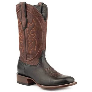 Men's Stetson Bridger Black Goat Boots Handcrafted JBS Collection Black - Picture 1 of 2