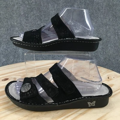 Sandalias Alegria para mujer 39 BET-6001 ZStrap sin cordones cuña deslizable cuero negro Foto 1 de 4