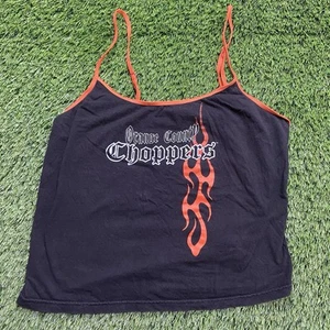 Orange County Choppers Spaghettiträger Tank Top Damen Shirt schwarz orange Gr. M - Bild 1 von 8