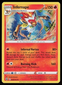 SWSH09: Brilliant Stars Infernape #026/172 POKEMON CARD Holo Rare - Picture 1 of 2