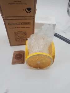 Boyds Bears Lemon Yellow Votive Holder - Picture 1 of 8