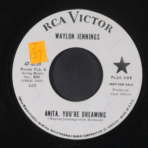 WAYLON JENNINGS: anita you're dreaming RCA 7" Single 45 RPM - Picture 1 of 2