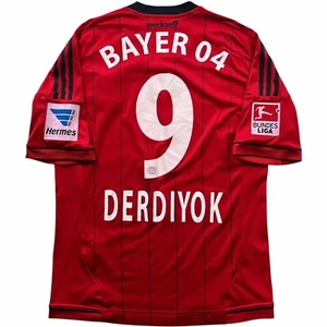 Camiseta de fútbol de visitante Adidas Eren Derdiyok talla L Bayer Leverkusen 13-14 usada en el partido - Imagen 1 de 14