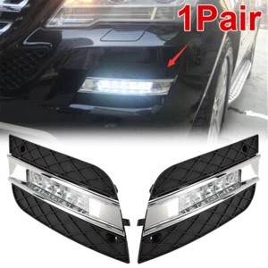 Pair LED Daytime Running Light Fog Lights DRL For Benz ML - Class W164 2009-2011 - Picture 1 of 14
