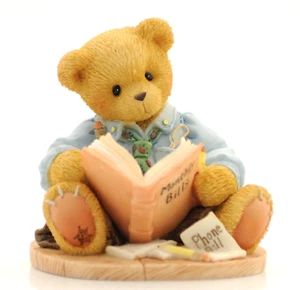 Cherished Teddies "Dad, You're Due For A Hug! " 2003 Ceramic Figurine Gift - Picture 1 of 6