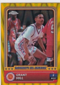 Grant Hill 2024 Topps Chrome McDonald’s All American Gold Refractor 02/50 Duke - Picture 1 of 2