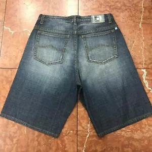 Men's Azzure Mid Blue Casual Denim Short #2 - Picture 1 of 3