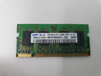 Samsung M470T2864QZ3 RAM Memory 1GB DDR2 PC2-5300S Fully working Genuine Item - Image 1 of 4
