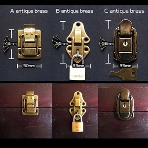 Jewelry Chest Gift Box Suitcase Case Buckles Lockable Toggle Hasp Latch Catch - Picture 1 of 11