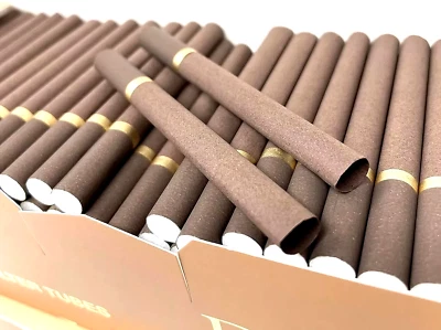 Darkhorse Brown premium EMPTY Cigarette Filter Tubes-make your own 2/5 packs - Image 1 of 4