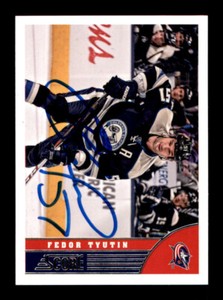 2013-2014 Score  - Fedor Tyutin  - On Card Autograph