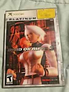 Dead or Alive 3 PLATINUM HITS ( Xbox, 2001) GAME DISC & CASE - Picture 1 of 4
