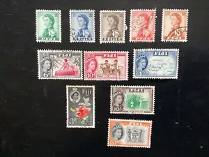 Fidschi 1959-63 Bildliches definitives Set auf £ 1 VFU (C237) - Bild 1 von 2