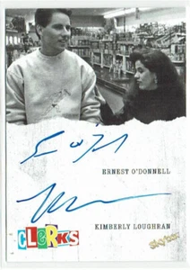 Clerks Skybox 2017 Auto Autograph A20L Ernest O'Donnell & Kimberly Loughran - Picture 1 of 1