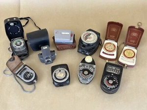 Dejur, Unicorn, Zeiss Ikon & More Vintage Light Meter Bundle of 10 - UNTESTED - Picture 1 of 7